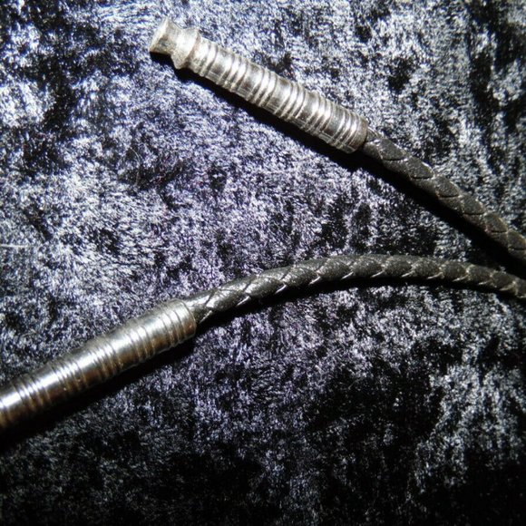 Beautiful Abalone Soft Leather Pendent Necklace d3 - Picture 4 of 5